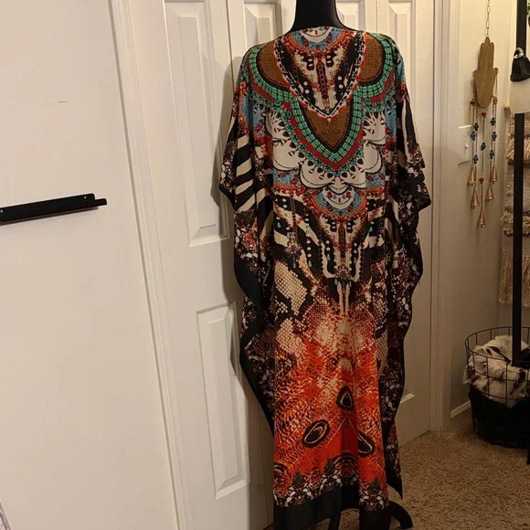 Gypsieblu Bohemian Multicolor Kaftan - Picture 2 of 8